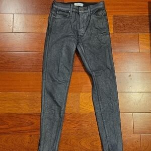 Principle "Gem" Style Gray Sparkly Denim Jeans